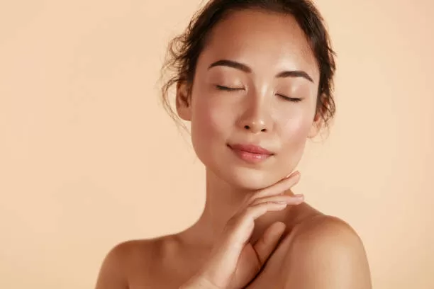 Woman glowing skin