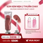 Son Kem Thuần Chay Muzigae Manson Objet Liquid Chính Hãng, Mịn Lì Lâu Trôi 6ml